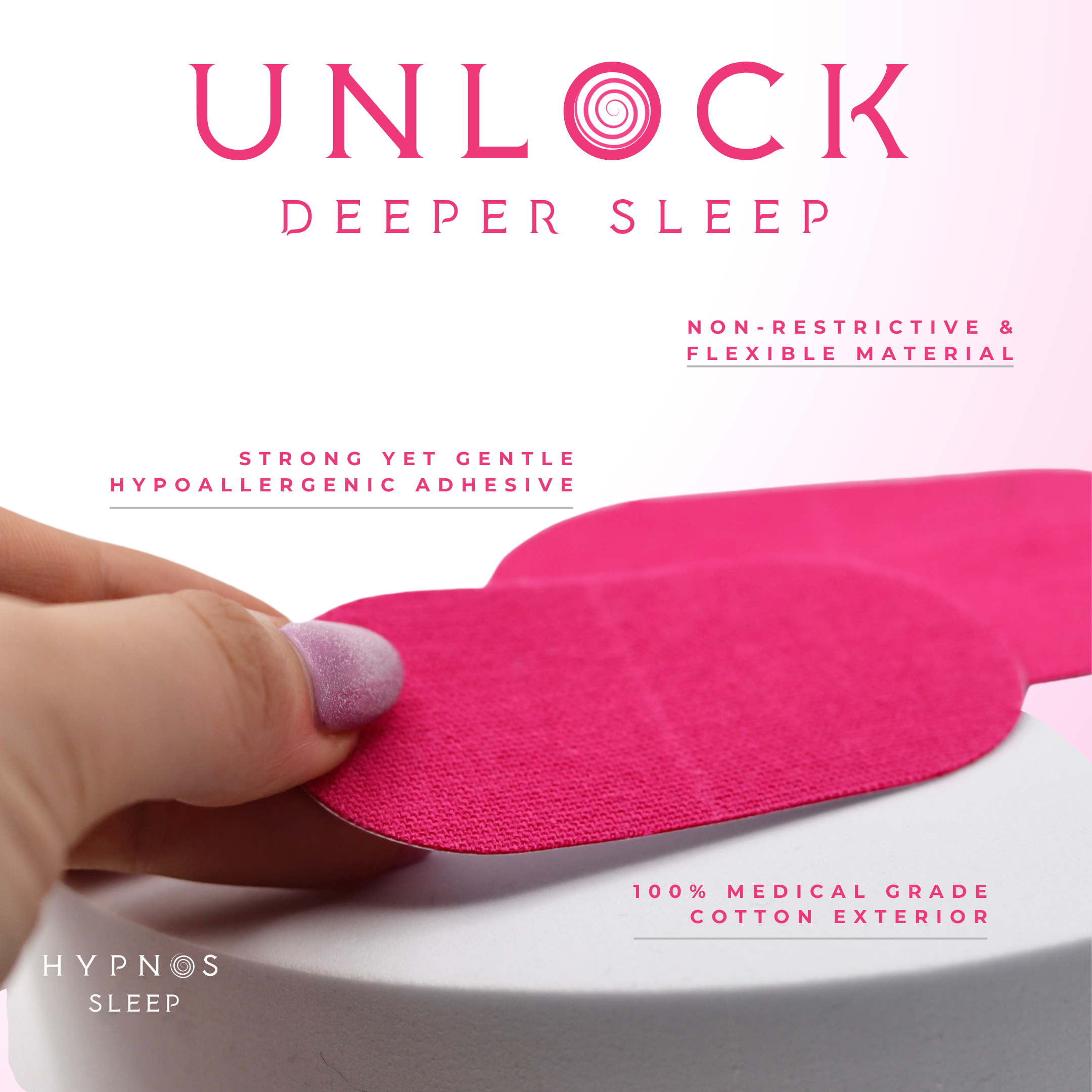 Pink Mouth Tape for Sleep - Aphrodite Pack by Hypnos Sleep